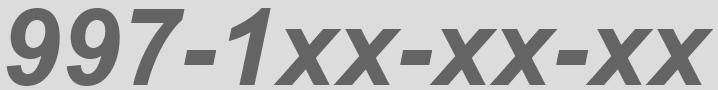 Код 997-1xx-xx-xx
